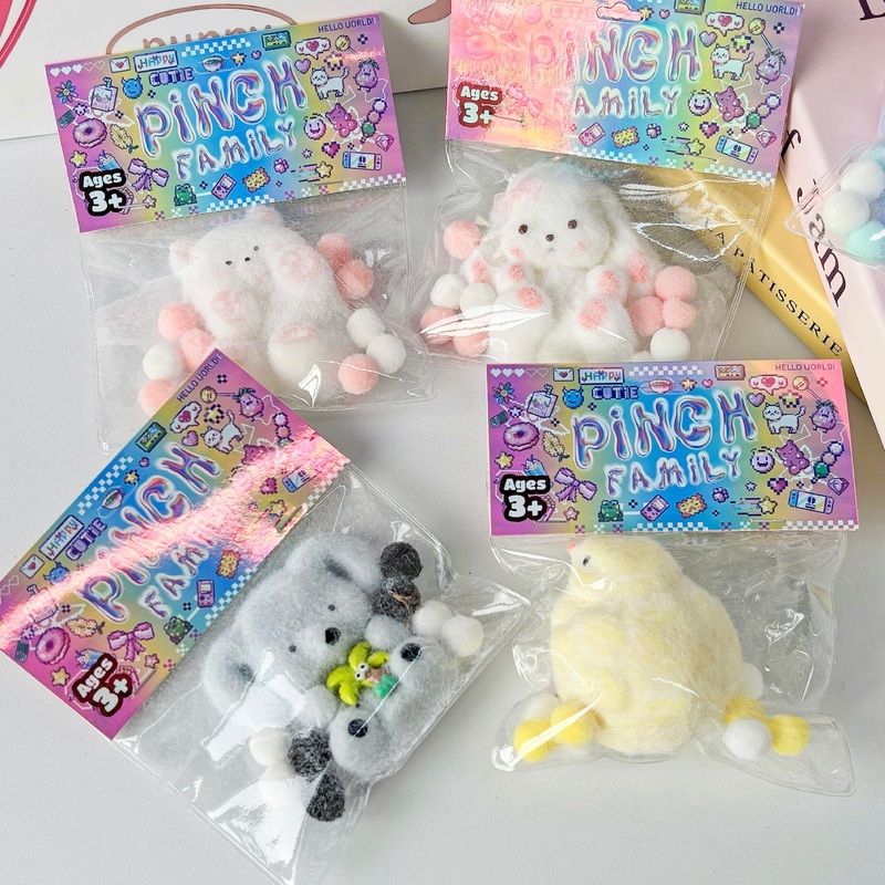 Pinch Family: Animals Taba Super Squishy Fidget Toys (1pc) Multiple Styles