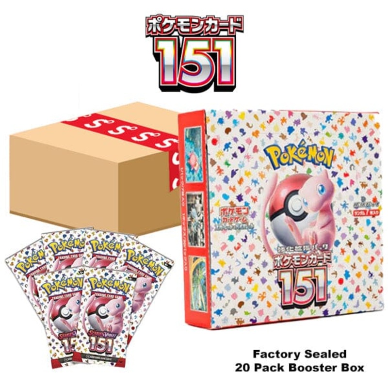 Pokmon TCG Japan: Scarlet & Violet 151 Factory Sealed Booster Box (20 Packs)