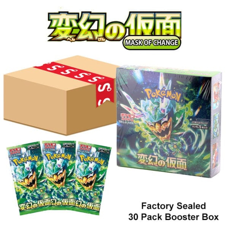 Pokmon TCG Japan: Scarlet & Violet Mask of Change Factory Sealed Booster Box (30 Packs)