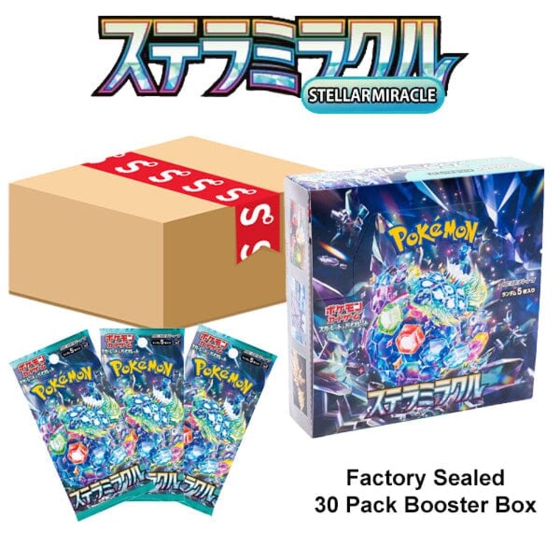 Pokmon TCG Japan: Scarlet & Violet Stellar Miracle Factory Sealed Booster Box (30 Packs)