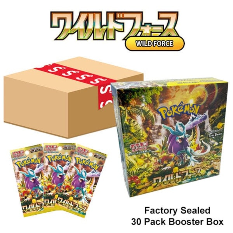 Pokmon TCG Japan: Scarlet & Violet Wild Force Factory Sealed Booster Box (30 Packs)