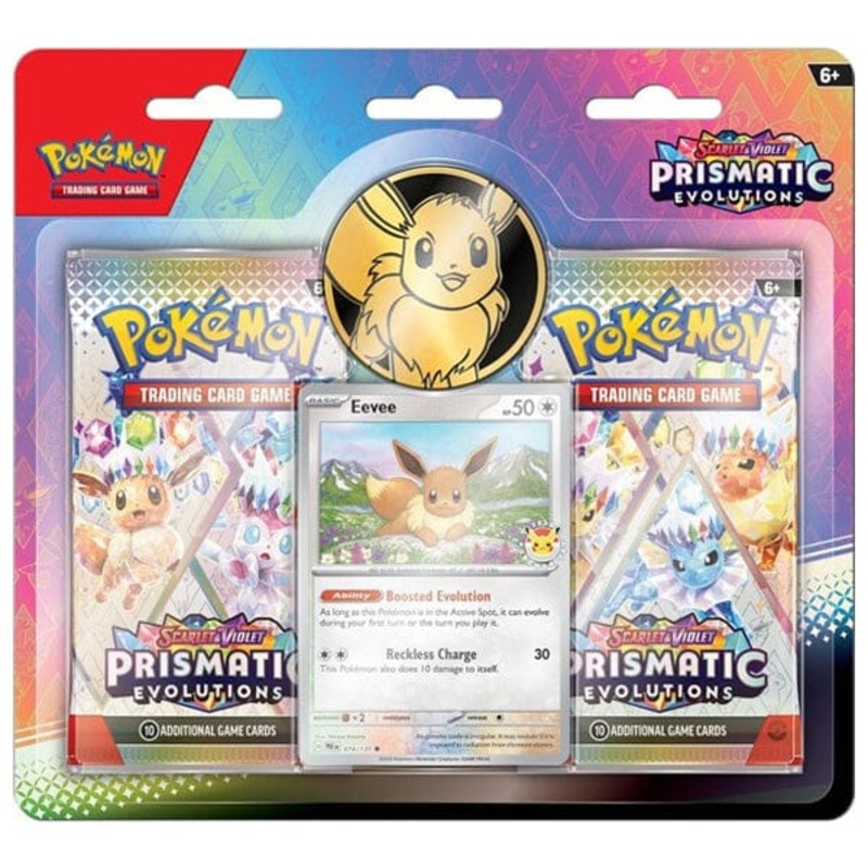 Pokmon TCG: Scarlet & Violet 8.5 Prismatic Evolutions Two-Pack Blister w/ Coin