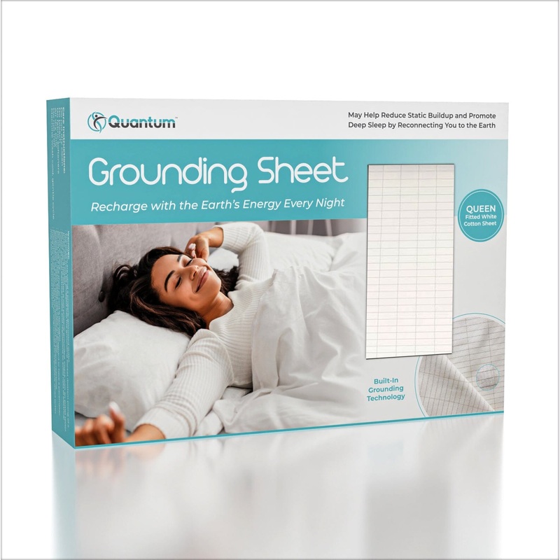 Quantum Grounding Sheet Cotton Queen Size Fitted Bed Sheet
