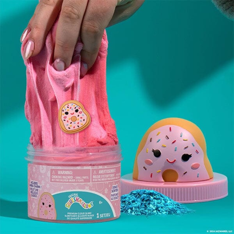 Squishmallows Premium Cloud Slime Fidget Putty Jar (Wave 3) Multiple Scents & Styles