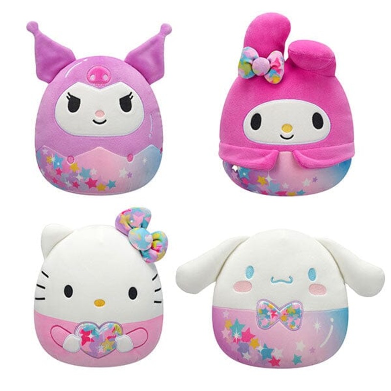 Squishmallows Super Soft Plush Toy 8″ Sanrio Hello Kitty Star Shine Squad (Characters Ship Assorted)
