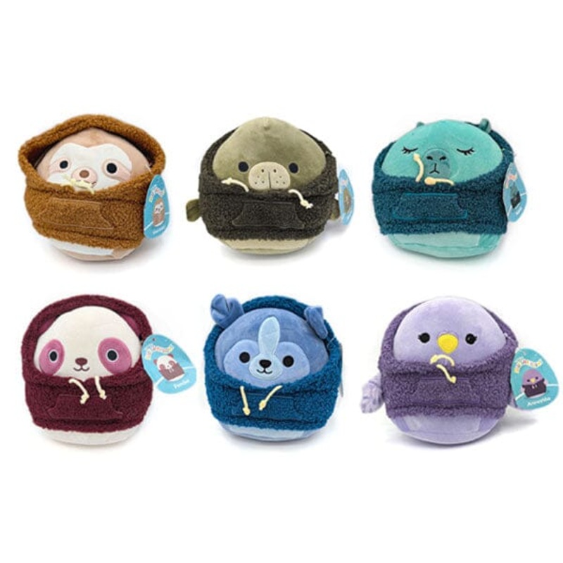 Squishmallows Super Soft Plush Toys 7.5″ Animal Hoodie Squad (Characters Ship Assorted)