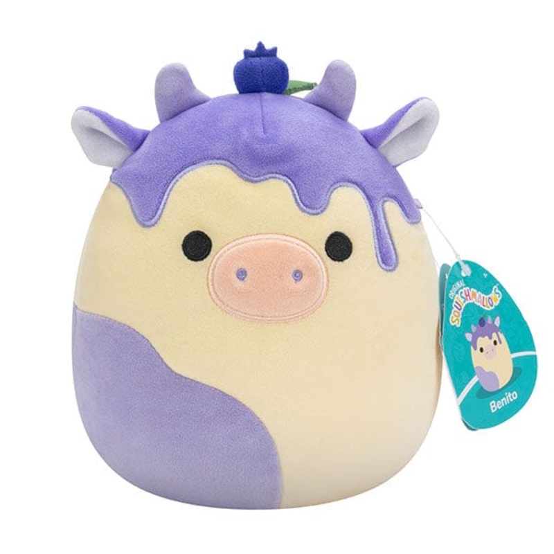 Squishmallows Super Soft Plush Toys 7.5″ Benito the Blueberry Cow