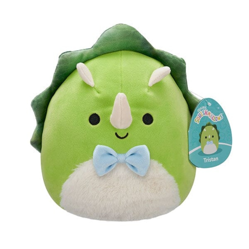 Squishmallows Super Soft Plush Toys 7.5″ Tristan the Triceratops (Bowtie)