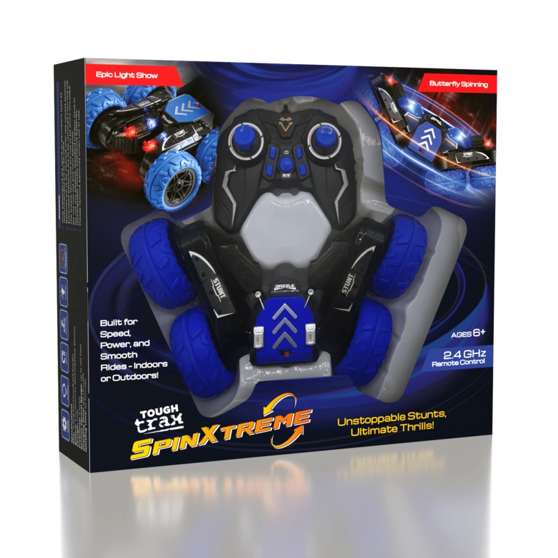 Tough Trax SPINXTREME Remote Control Spinning Stunt Car