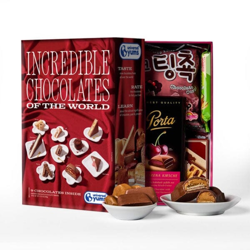 Universal Yums Snack Box: Incredible Chocolates of the World (9 Pieces)