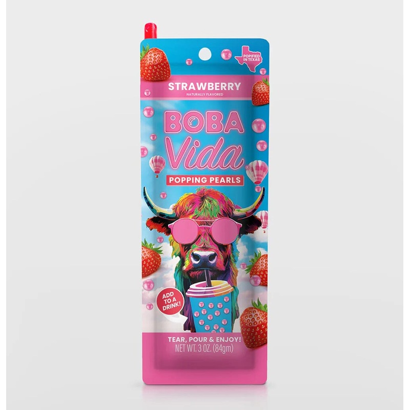 BobaVida: Popping Boba Pouch (3oz) Multiple Flavors