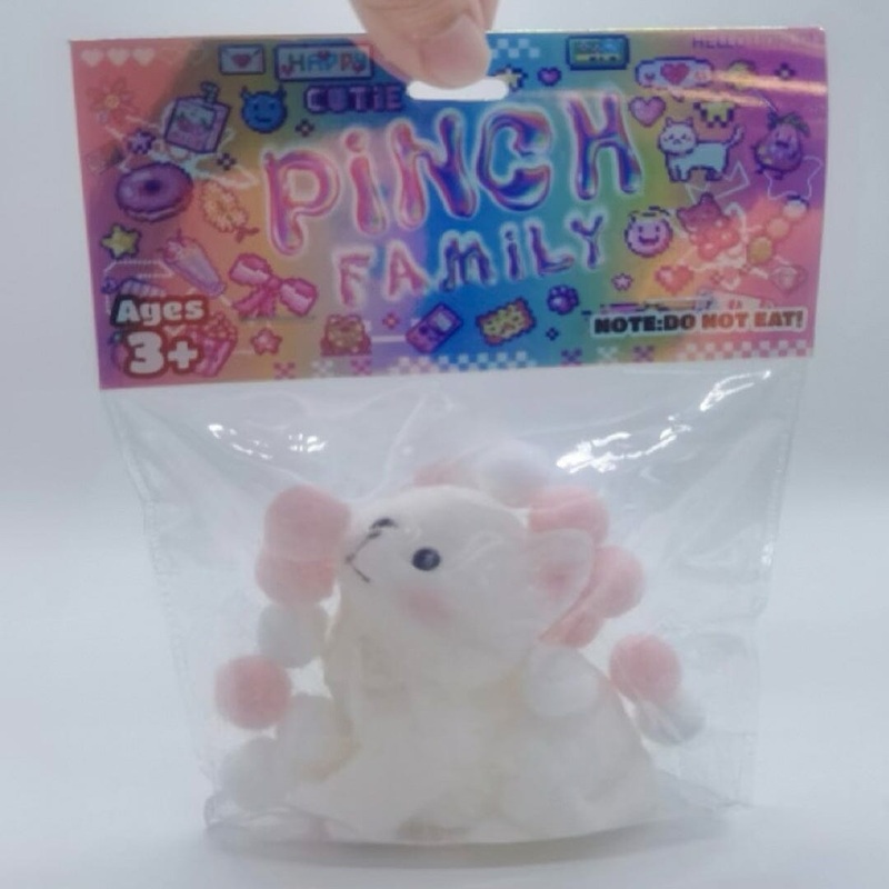 Pinch Family: Taba Squishy White Cat Fidget
