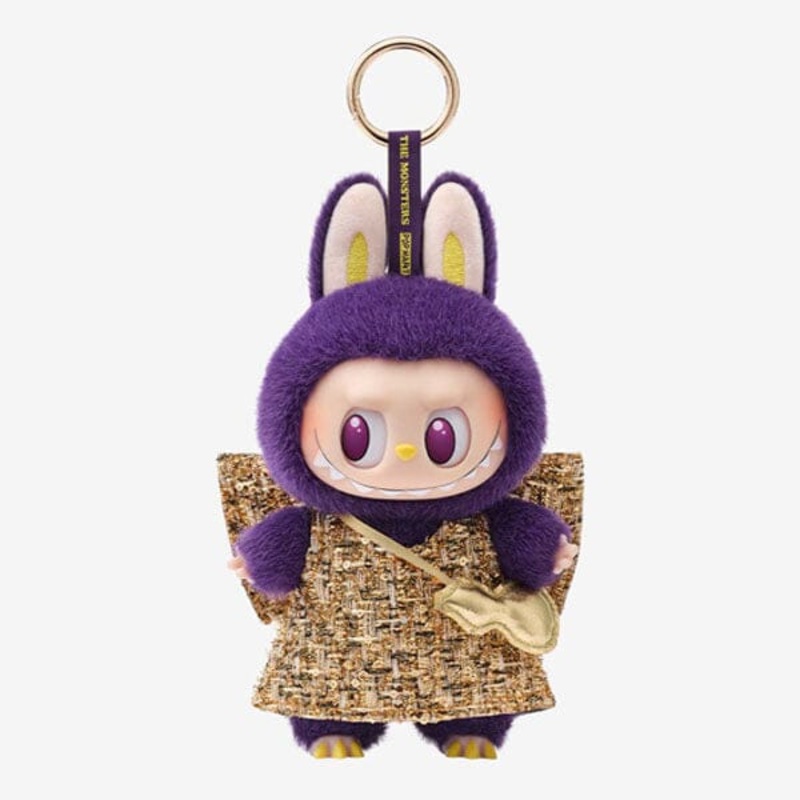 Pop Mart x THE MONSTERS: Labubu Wearing PRONOUNCE Fashion Label “Wings Of Fortune” Plush Doll Pendant (1pc)