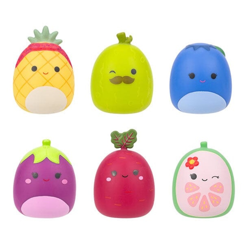 Squishmallows Squooshems Series 12 Fruits & Veggies Blind Bag 2″ Surprise Vinyl Fidget Squishy (1pc)