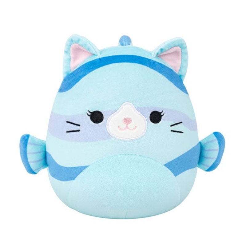 Squishmallows Super Soft Plush Toys 7.5″ Animal Hybrids Squad Melinda The Blue Striped Cat Fish