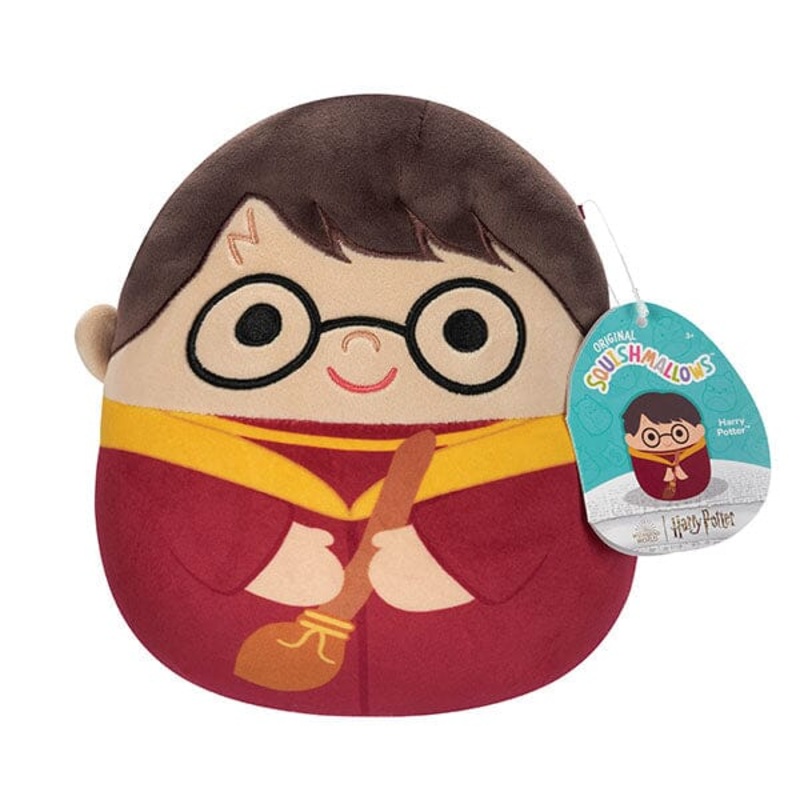 Squishmallows Super Soft Plush Toys 8″ Harry Potter Squad – Harry in Quidditch Uniform