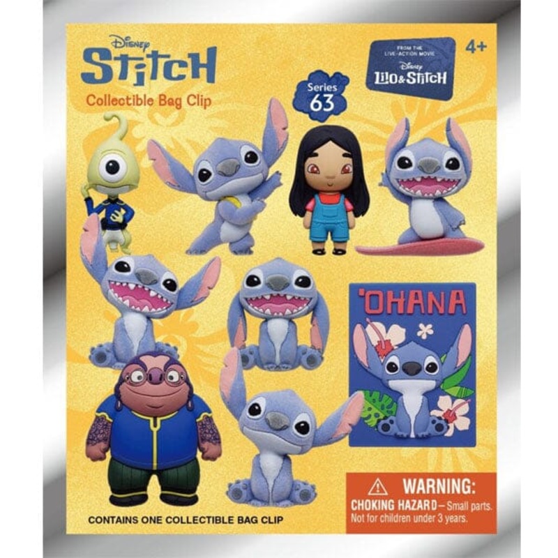 Disney’s Lilo & Stitch 2025 New Movie 3D Anime Bag Clip Blind Bag (1pc)