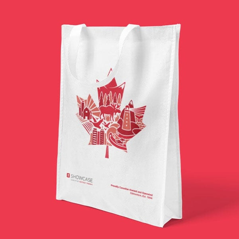 Exclusive Canada Medium Eco-Friendly Graphic Tote Bag (1pc)