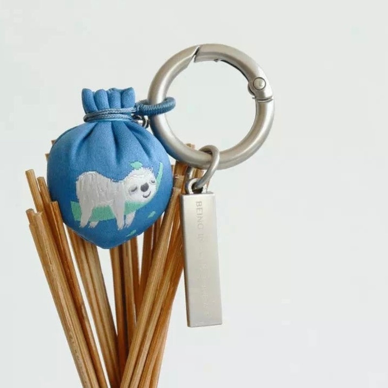 Sachet keychain- Peach Sloth