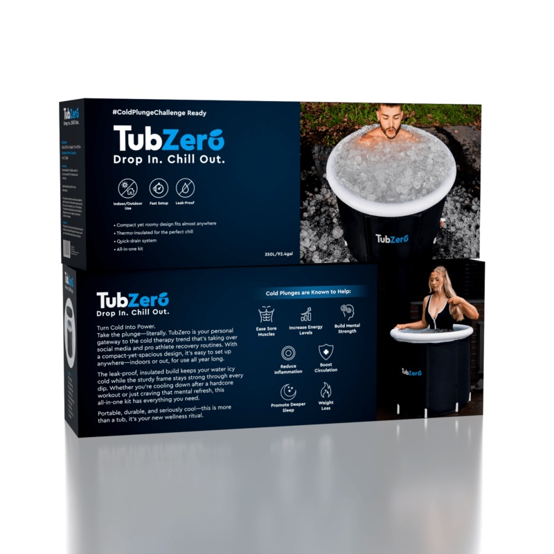 TubZero 2.5ft Tall Inflatable Ice Plunge Tub